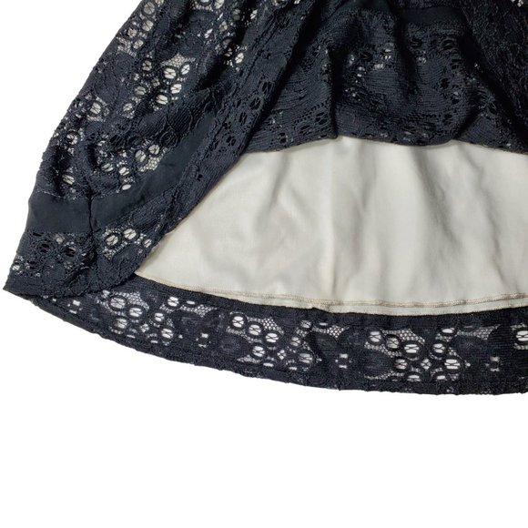 Joe Benbasset Black Lace Holiday Party Circle Skirt XS - Picture 4 of 7